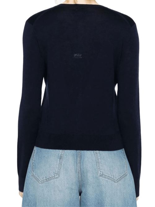 Cardigan da donna in misto lana, girocollo, colore navy POLO RALPH LAUREN | 211977954004